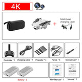 2020 new mini RC drone 4K HD camera WiFi Fpv air pressure altitude maintenance 15 minutes battery life foldable Quadcopter toy