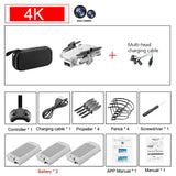 2020 new mini RC drone 4K HD camera WiFi Fpv air pressure altitude maintenance 15 minutes battery life foldable Quadcopter toy